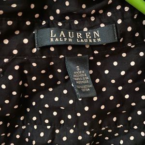 Ralph Lauren long sleeve polka dot shirt
